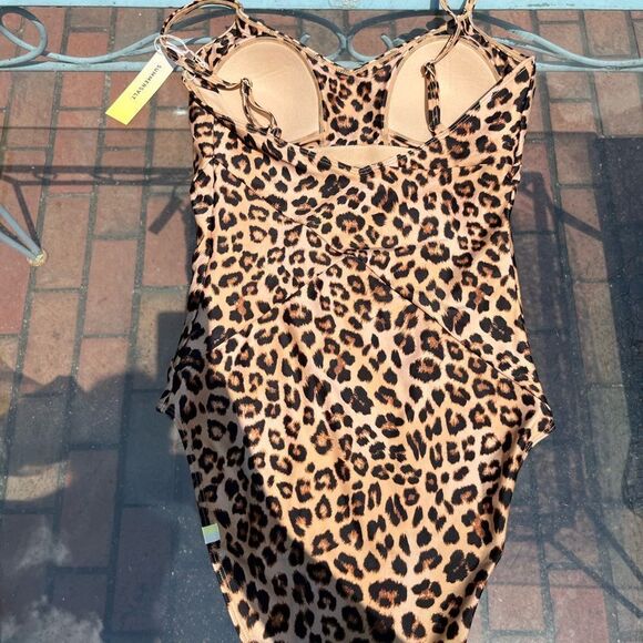 Summersalt Long Torso Marina Leopard One Piece NWT - Picture 7 of 10